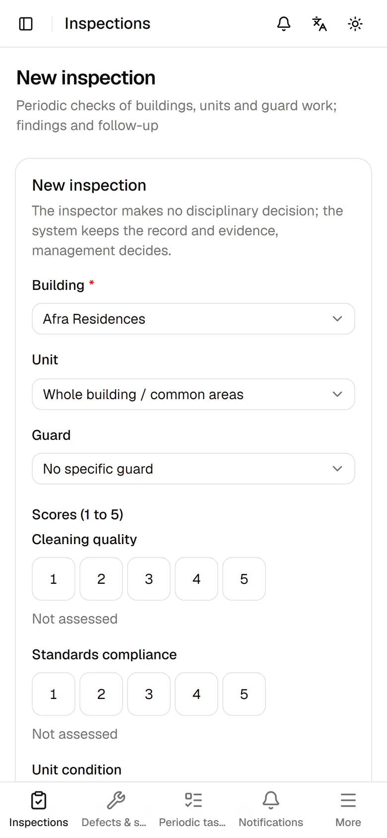 Choose the building you are standing in from the list.